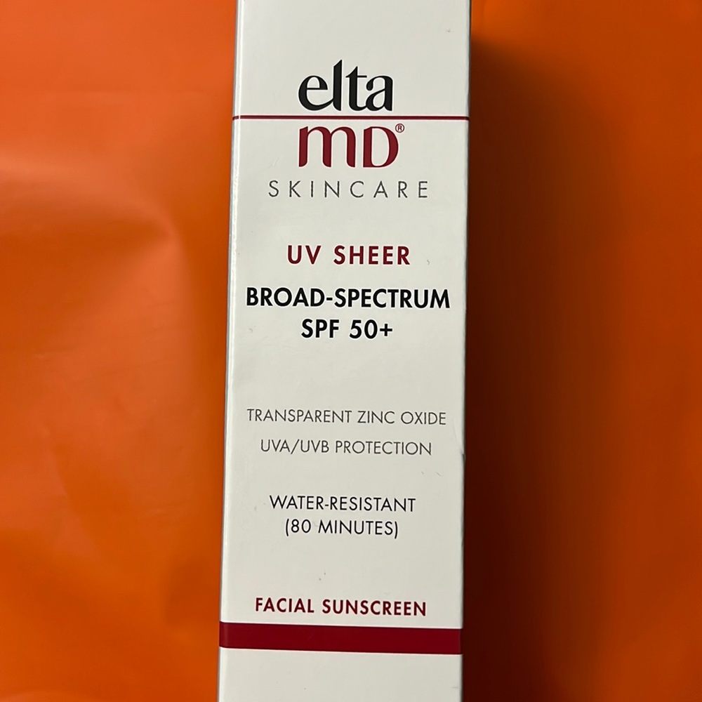 Elta MD skincare UV Sheer Broad-spectrum SPF 50+ NEW oil free facial sunscreen